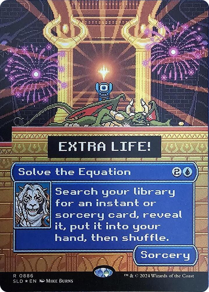 Solve the Equation (Rainbow Foil) 886 card from Secret Lair Drop Series