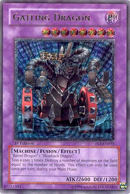 Gatling Dragon (UTR) FET-EN035 card from Flaming Eternity