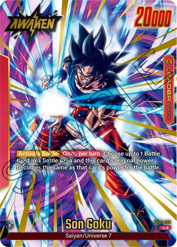 Son Goku (Alternate Art) FB04-001 card from Ultra Limit