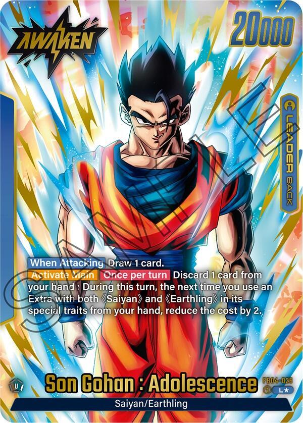 Son Gohan : Adolescence (Alternate Art) FB04-026 card from Ultra Limit