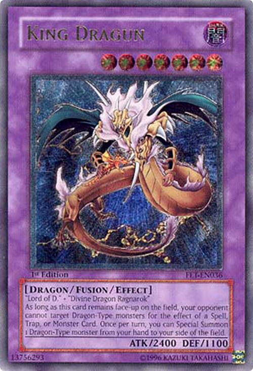King Dragun (UTR) FET-EN036 card from Flaming Eternity