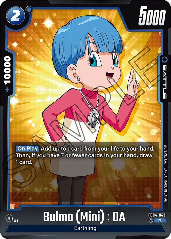 Bulma (Mini) : DA FB04-043 card from Ultra Limit