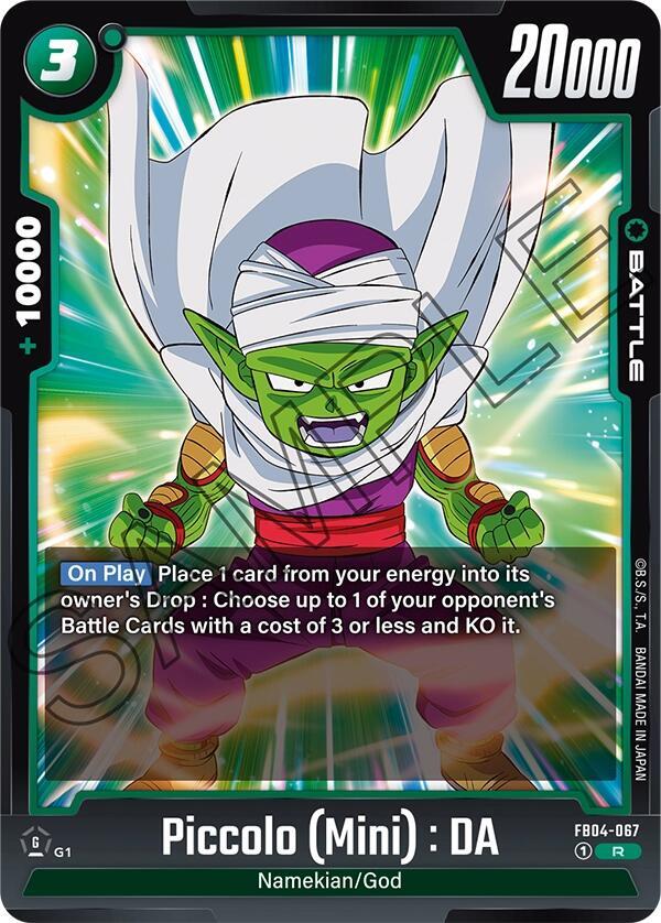 Piccolo (Mini) : DA FB04-067 card from Ultra Limit