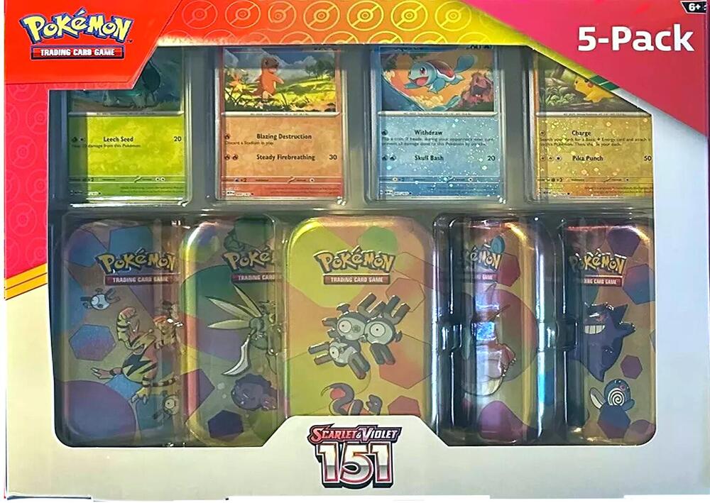 Costco Pokemon Scarlet & Violet 151 Mini Tin 5-pack (Magneton) card from Miscellaneous Cards & Products