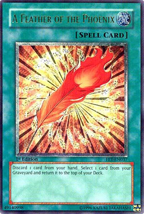 A Feather of the Phoenix (UTR) FET-EN037 card from Flaming Eternity