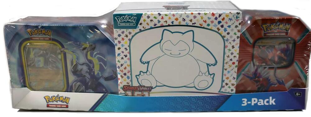 Costco Pokemon Collector 3-Pack: Scarlet & Violet 151 ETB + Paldea Legends Tins card from Miscellaneous Cards & Products