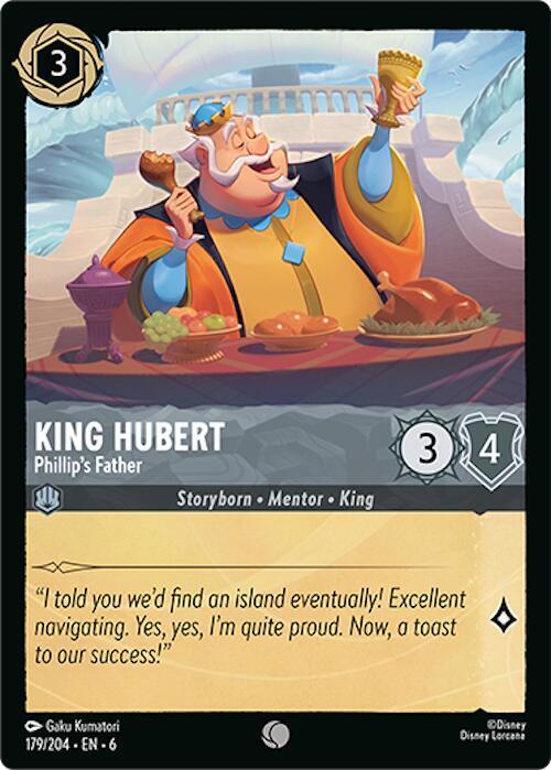 King Hubert - Phillip's Father 179/204 card from Azurite Sea