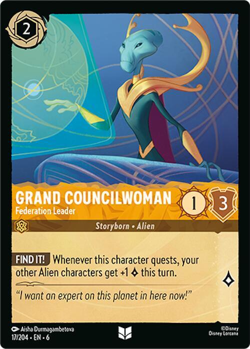 Grand Councilwoman - Federation Leader 17/204 card from Azurite Sea
