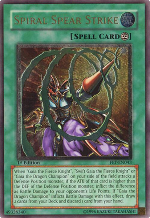 Spiral Spear Strike (UTR) FET-EN043 card from Flaming Eternity