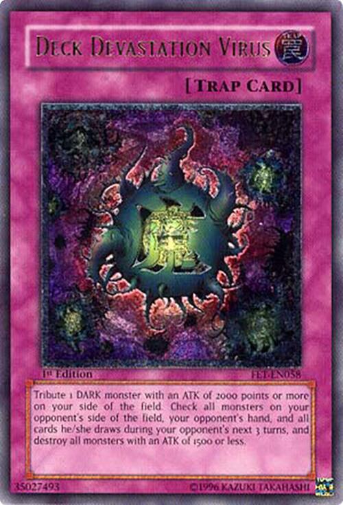 Deck Devastation Virus (UTR) FET-EN058 card from Flaming Eternity