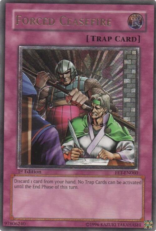 Forced Ceasefire (UTR) FET-EN060 card from Flaming Eternity
