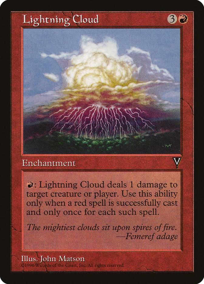 Lightning Cloud card from Visions