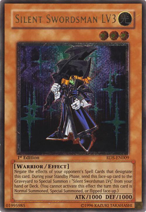 Silent Swordsman LV3 (UTR) RDS-EN009 card from Rise of Destiny