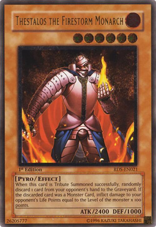 Thestalos the Firestorm Monarch (UTR) RDS-EN021 card from Rise of Destiny
