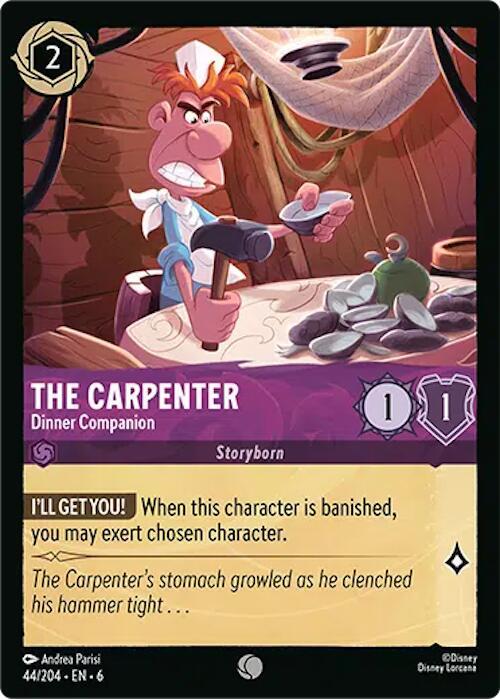 The Carpenter - Dinner Companion 44/204 card from Azurite Sea