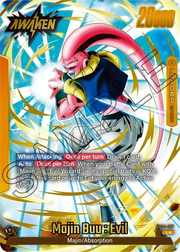 Majin Buu : Evil (Alternate Art) FB04-077 card from Ultra Limit