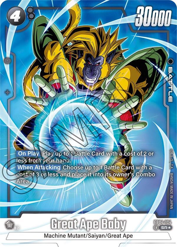 Great Ape Baby (Alternate Art) FB04-104 card from Ultra Limit