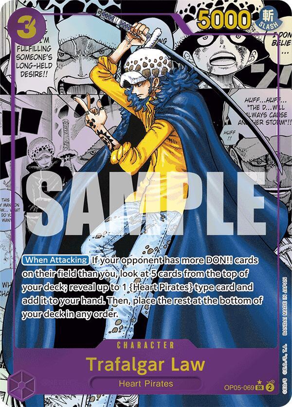 Trafalgar Law (Manga) OP05-069 card from Premium Booster -The Best-