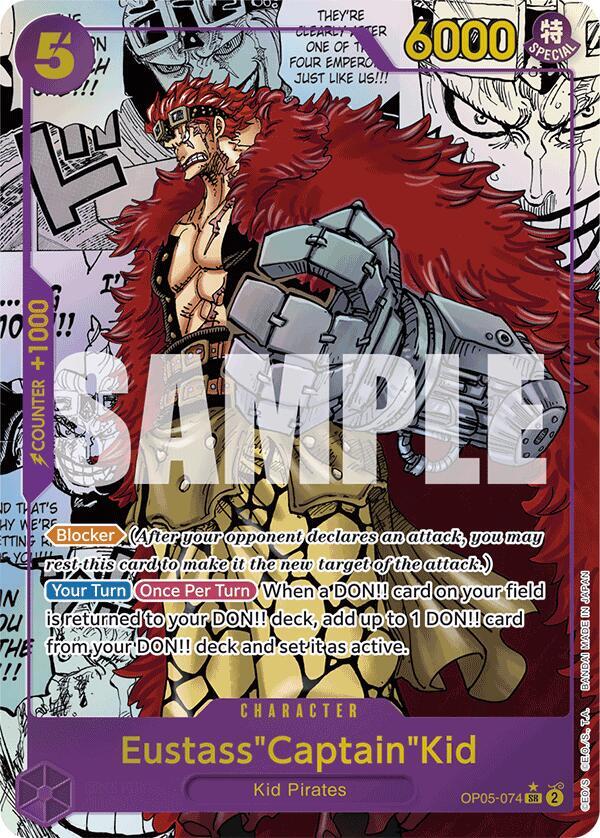 Eustass"Captain"Kid (Manga) OP05-074 card from Premium Booster -The Best-