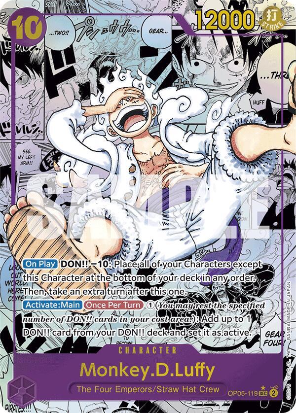 Monkey.D.Luffy (Manga) OP05-119 card from Premium Booster -The Best-