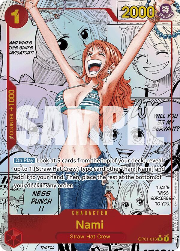 Nami (Manga) OP01-016 card from Premium Booster -The Best-