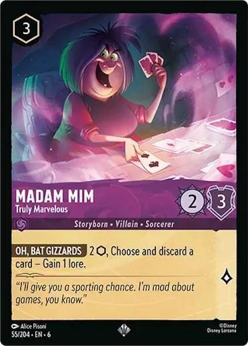 Madam Mim - Truly Marvelous 55/204 card from Azurite Sea