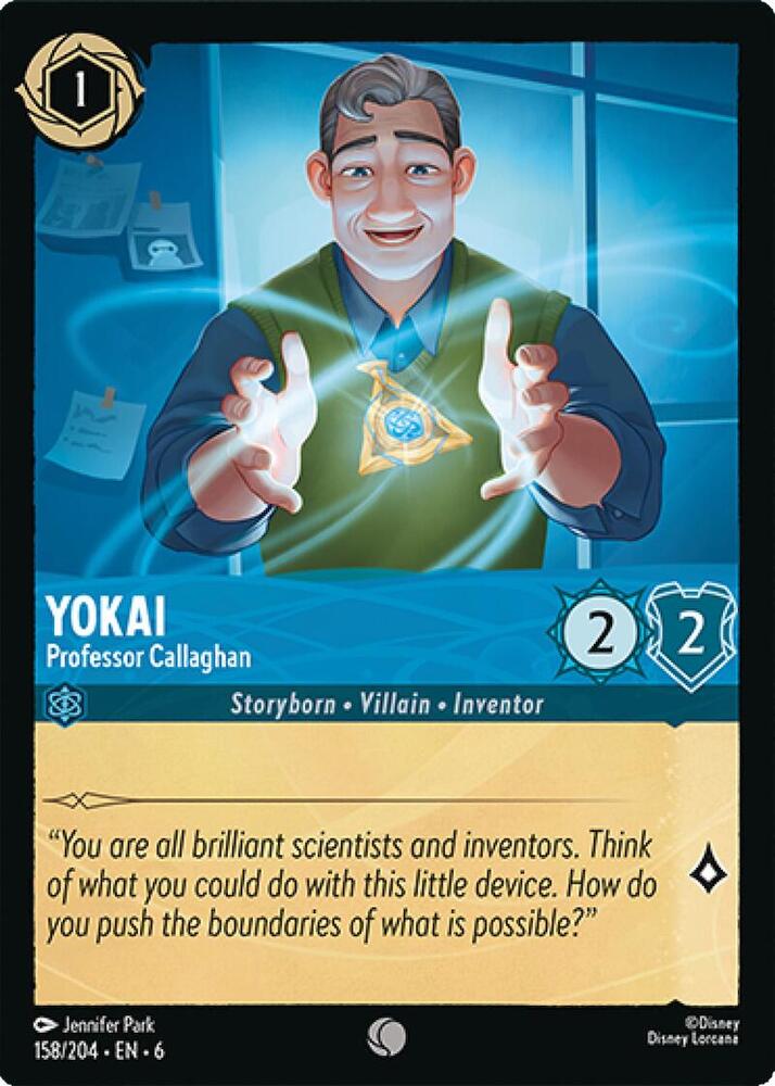 Yokai - Professor Callaghan 158/204 card from Azurite Sea