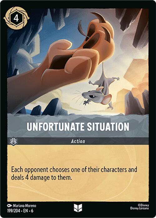Unfortunate Situation 199/204 card from Azurite Sea