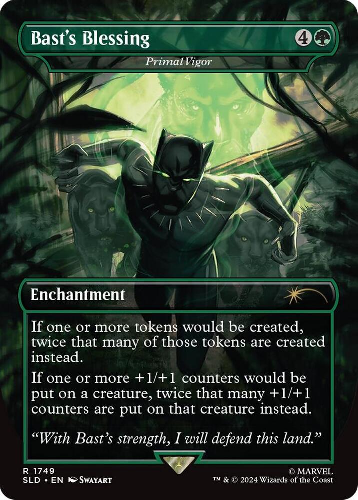 Bast's Blessing - Primal Vigor 1749 card from Secret Lair Drop Series