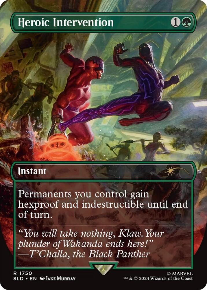 Heroic Intervention (Rainbow Foil) 1750 card from Secret Lair Drop Series