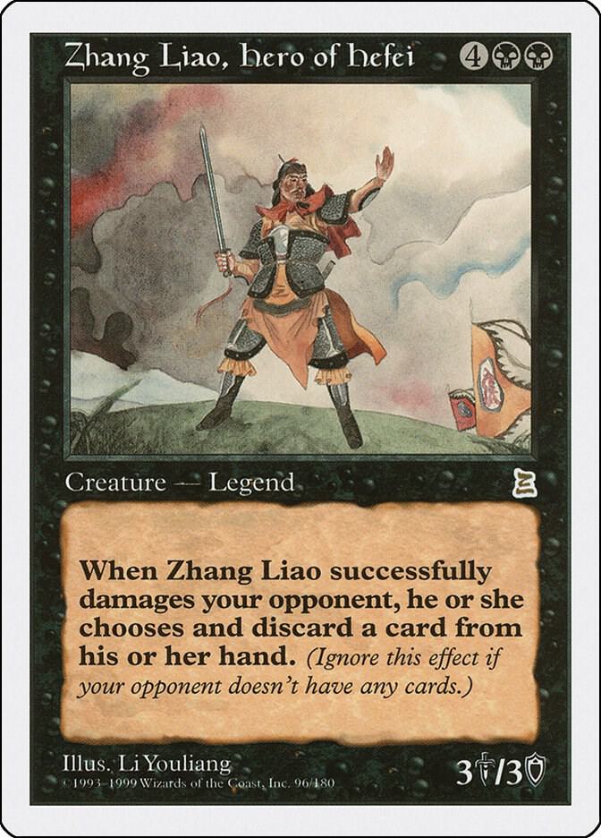 Zhang Liao, Hero of Hefei 96 card from Portal Three Kingdoms