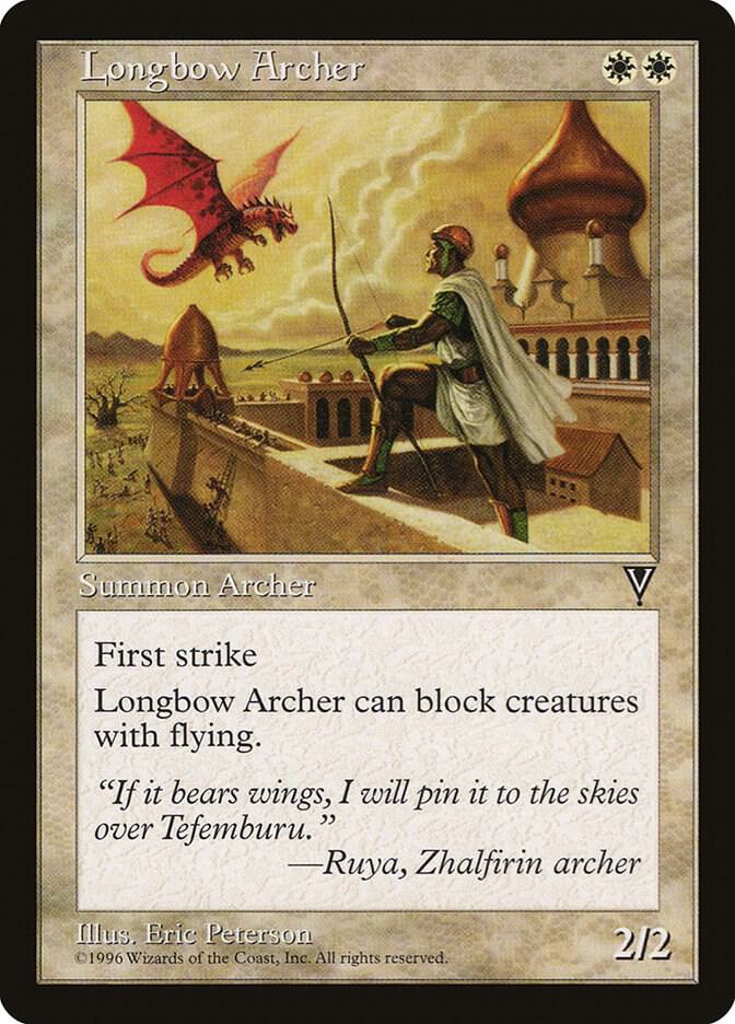 Longbow Archer card from Visions