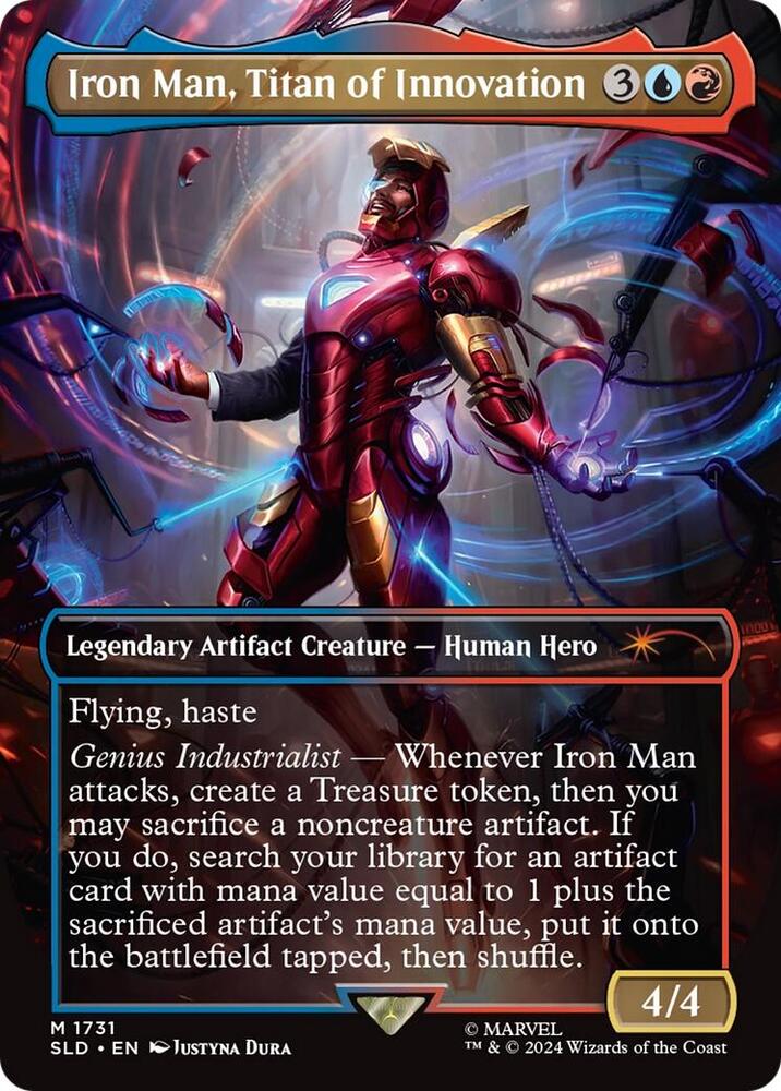 Iron Man, Titan of Innovation 1731 card from Secret Lair Drop Series