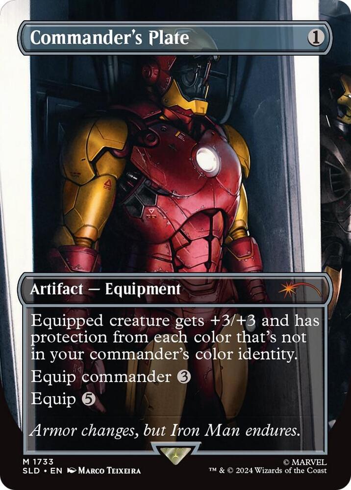 Commander's Plate 1733 card from Secret Lair Drop Series