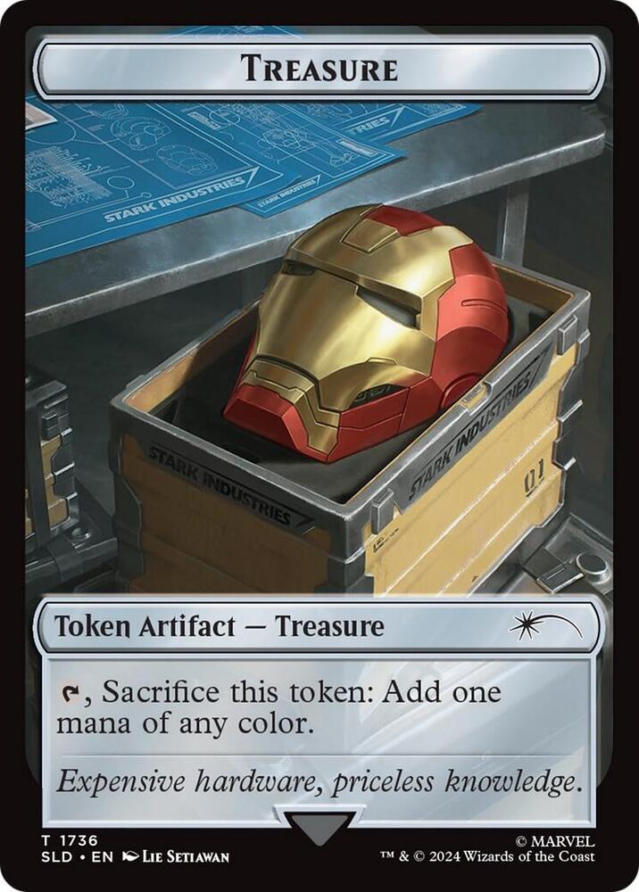 Treasure Token (Rainbow Foil) 1736 card from Secret Lair Drop Series