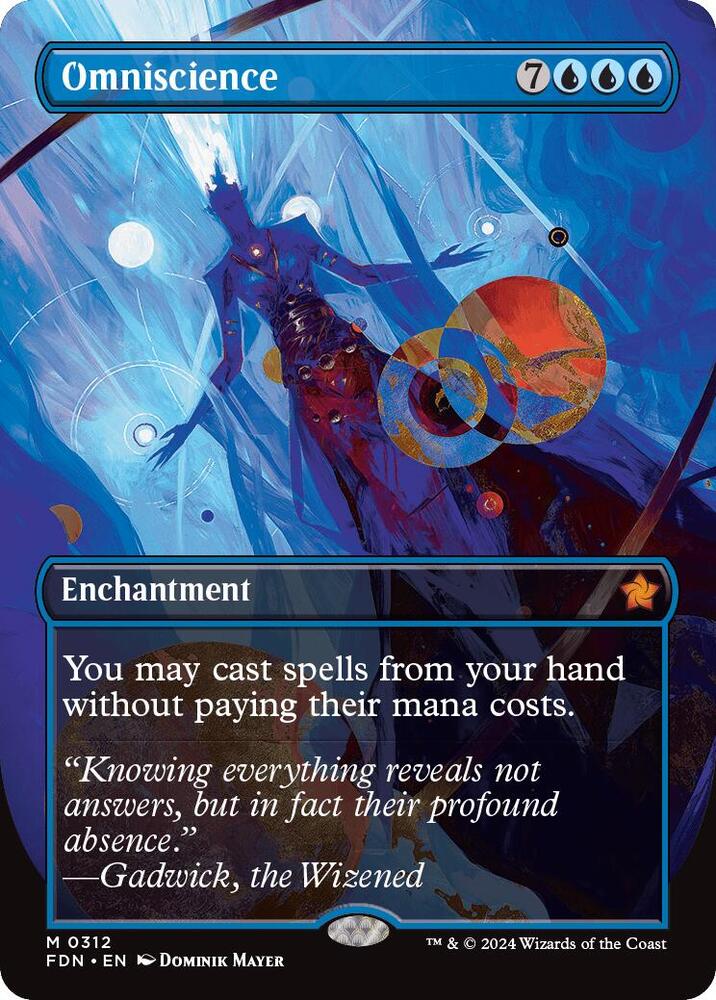 Omniscience (Borderless) 312 card from Foundations