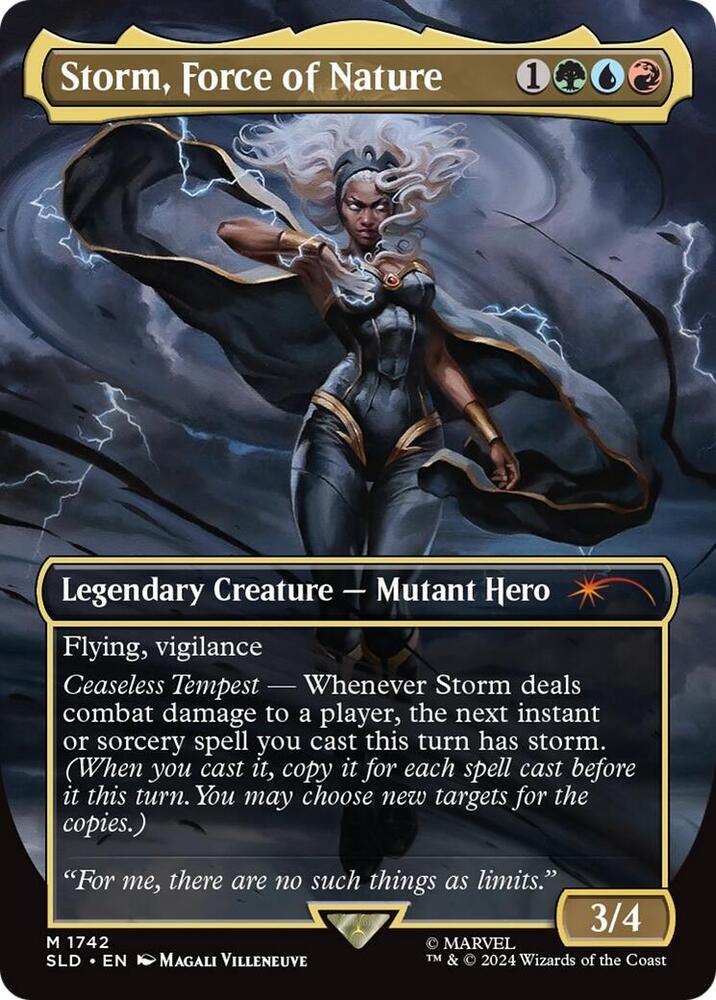 Storm, Force of Nature 1742 card from Secret Lair Drop Series