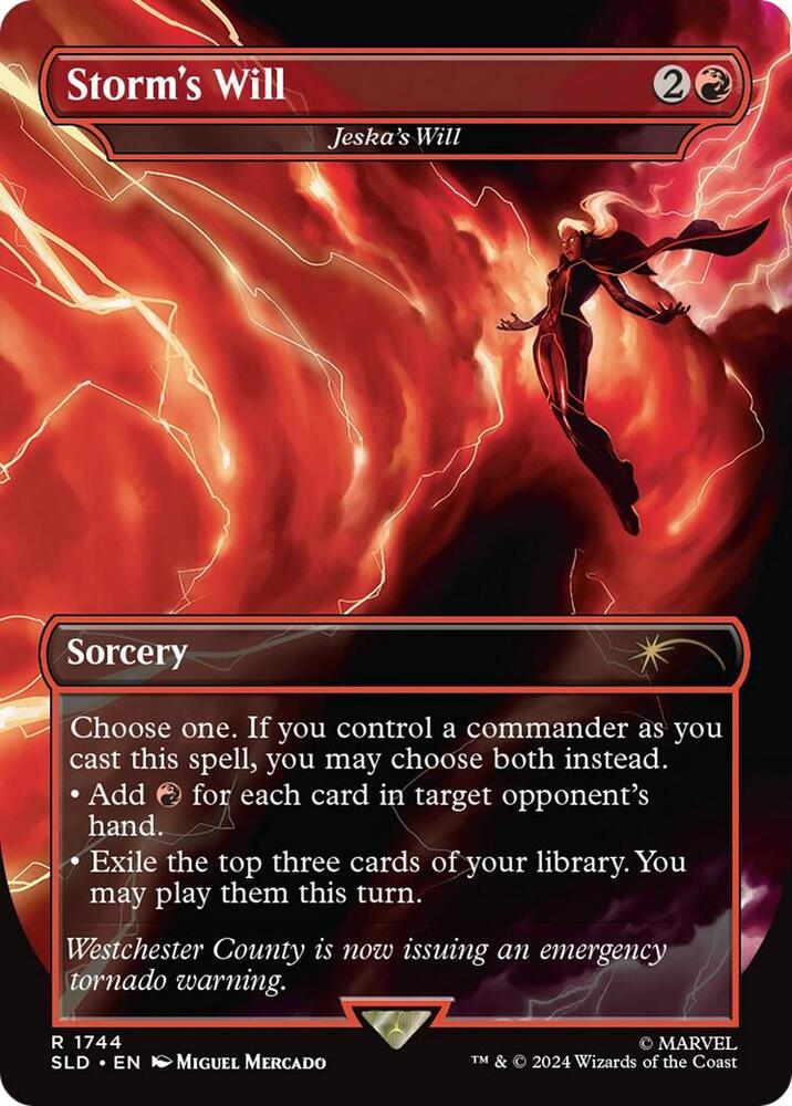 Storm's Will - Jeska's Will (Rainbow Foil) 1744 card from Secret Lair Drop Series