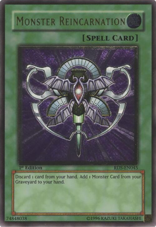 Monster Reincarnation (UTR) RDS-EN045 card from Rise of Destiny