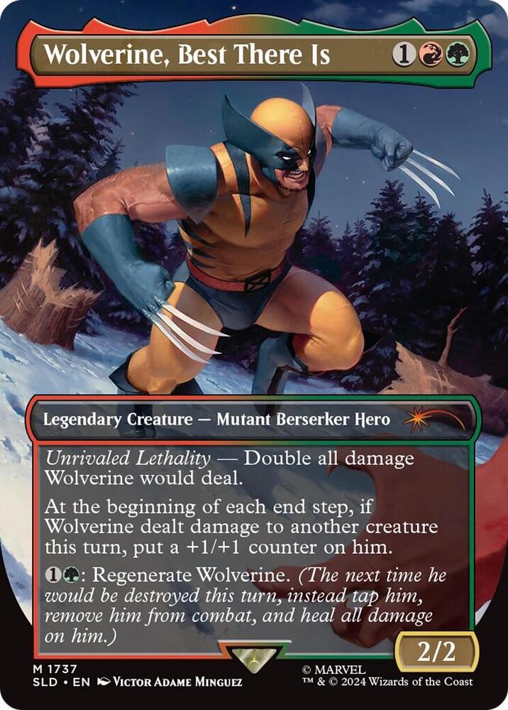 Wolverine, Best There Is 1737 card from Secret Lair Drop Series