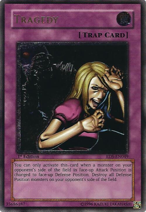 Tragedy (UTR) RDS-EN049 card from Rise of Destiny