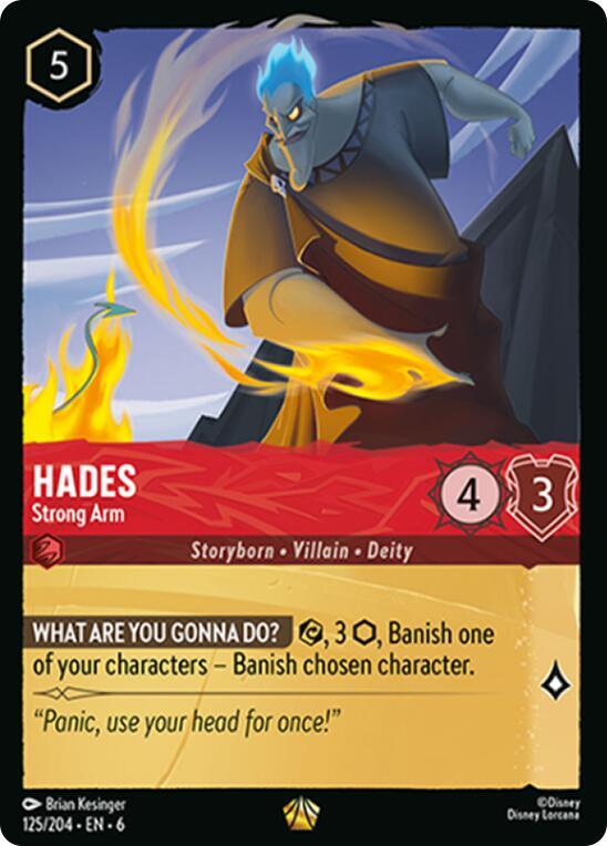 Hades - Strong Arm 125/204 card from Azurite Sea