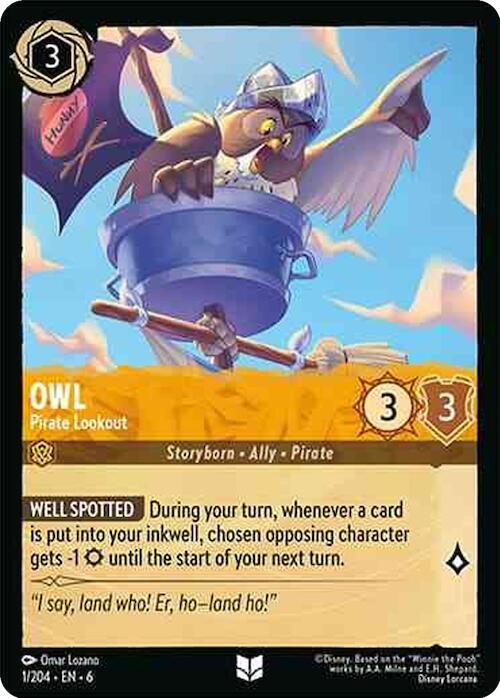 Owl - Pirate Lookout 1/204 card from Azurite Sea