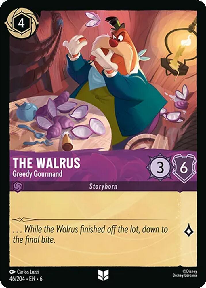 The Walrus - Greedy Gourmand 46/204 card from Azurite Sea
