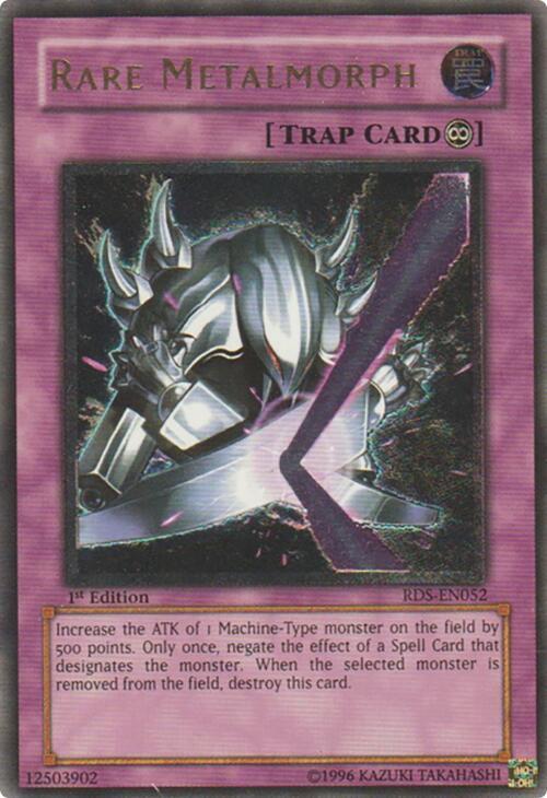 Rare Metalmorph (UTR) RDS-EN052 card from Rise of Destiny