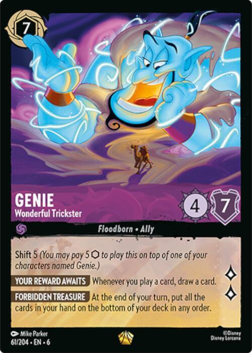 Genie - Wonderful Trickster 61/204 card from Azurite Sea