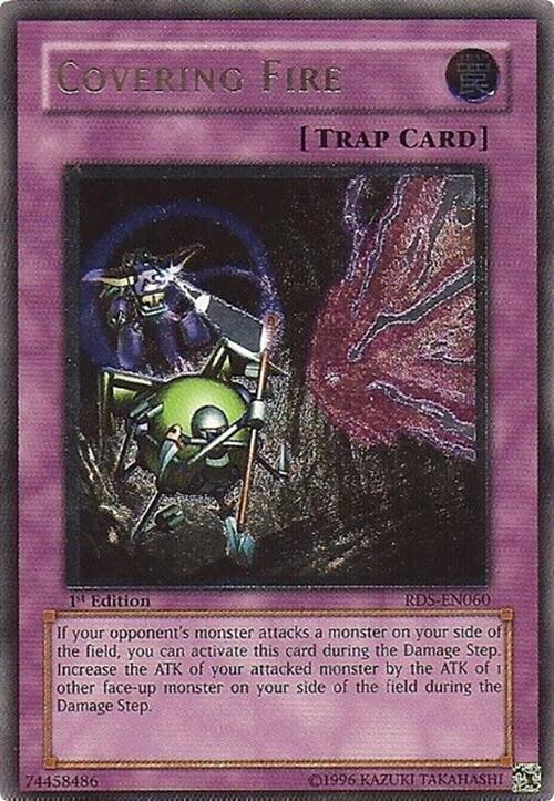 Covering Fire (UTR) RDS-EN060 card from Rise of Destiny