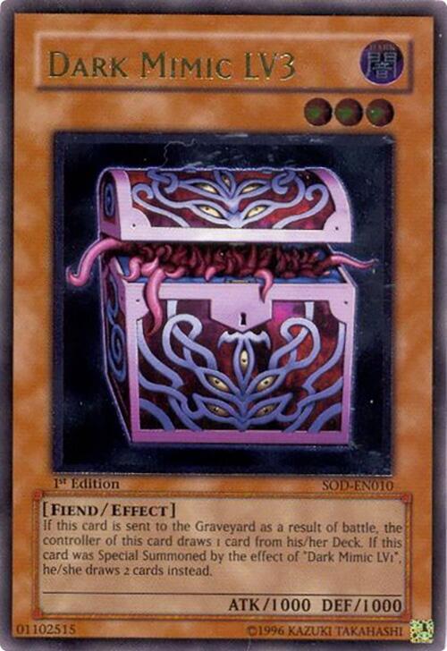 Dark Mimic LV3 (UTR) SOD-EN010 card from Soul of the Duelist
