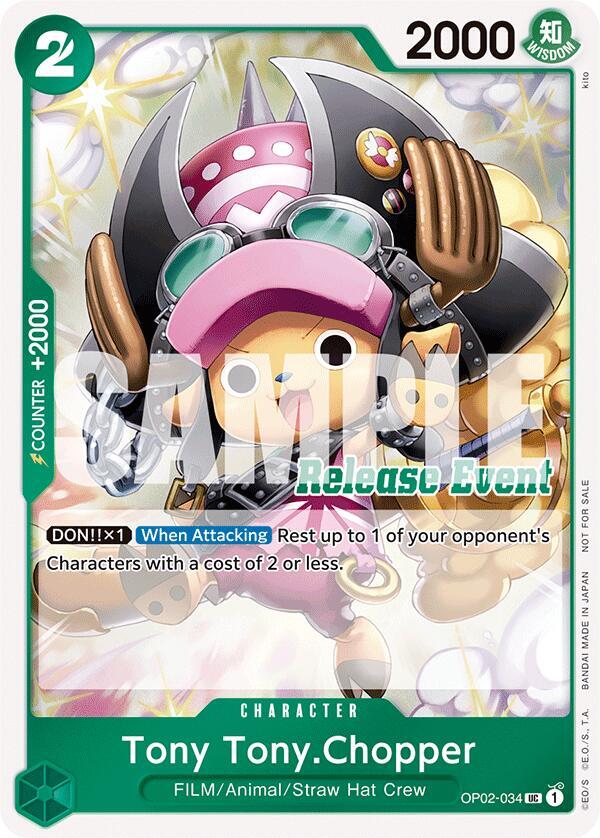 Tony Tony.Chopper (ST15 - ST20 Release Event Winner Pack) OP02-034 card from One Piece Promotion Cards