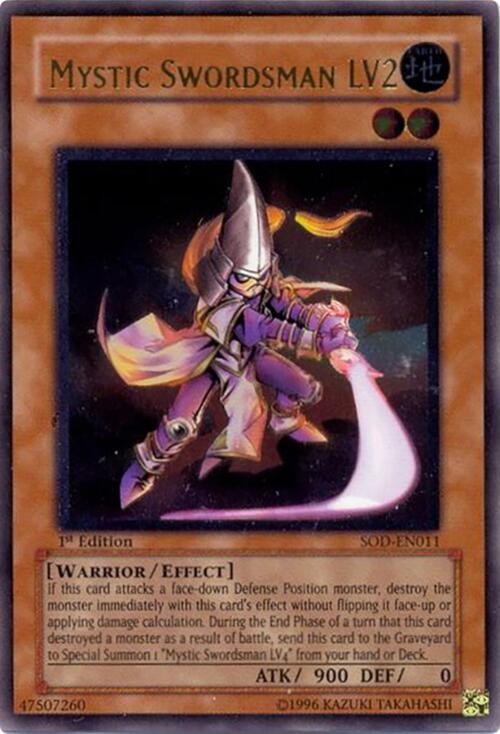 Mystic Swordsman LV2 (UTR) SOD-EN011 card from Soul of the Duelist